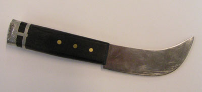 Couteau serpe avec butée Couteau de montage