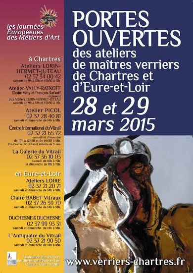 Portes ouvertes 2015 des ateliers des maîtres verriers de Chartres et d'Eure-et-Loir 