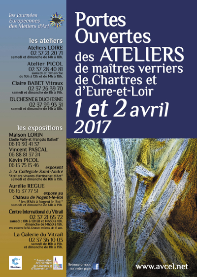 Portes ouvertes 2017 des ateliers des verriers de Chartres et d’Eure et Loir 