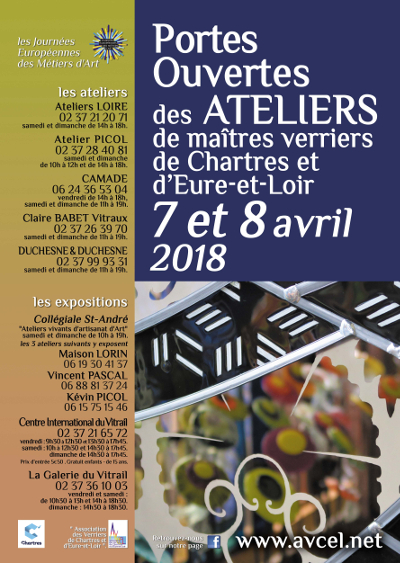 Portes ouvertes 2018 des ateliers de maîtres verriers en Eure-et-Loir 