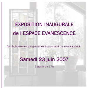 Exposition inaugurale de l'Espace Evanescence 