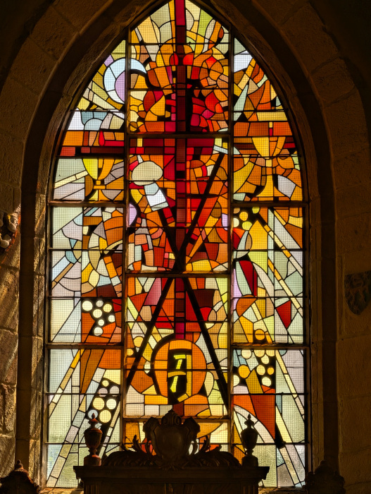 Les vitraux de l'église Saint-Tudin de Landujan (1971)