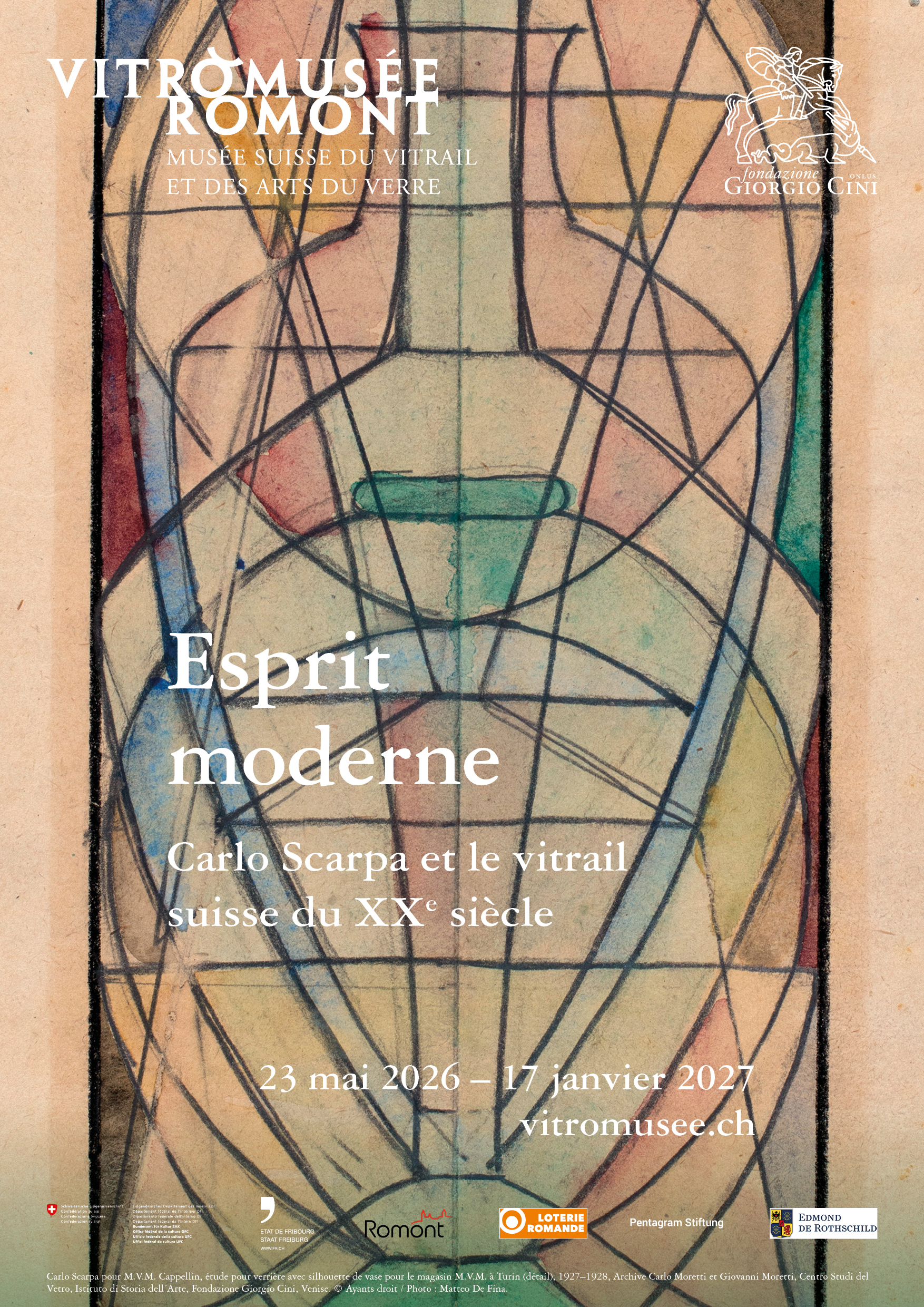 Exposition  « Esprit moderne : Carlo Scarpa et le vitrail suisse du XXe siècle »