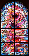 La création des vitraux de l´église de Jazeneuil (Vienne)