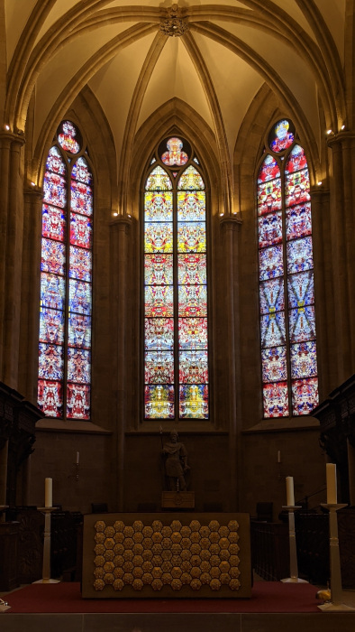 Les vitraux de Gerhard Richter à l'Abbaye de Tholey (2019)