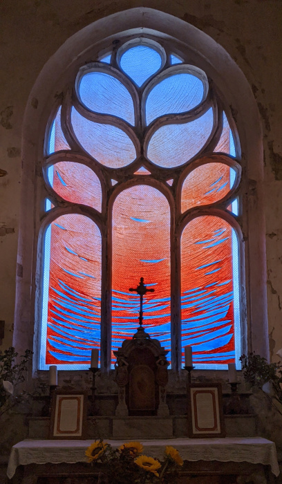 Les vitraux d'Udo Zembok à la chapelle Saint-Jaoua de Plouvien (2016)