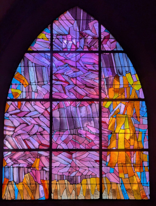 Le vitrail de Gérald Collot à la cathédrale de Saint-Dié-des-Vosges (1987)