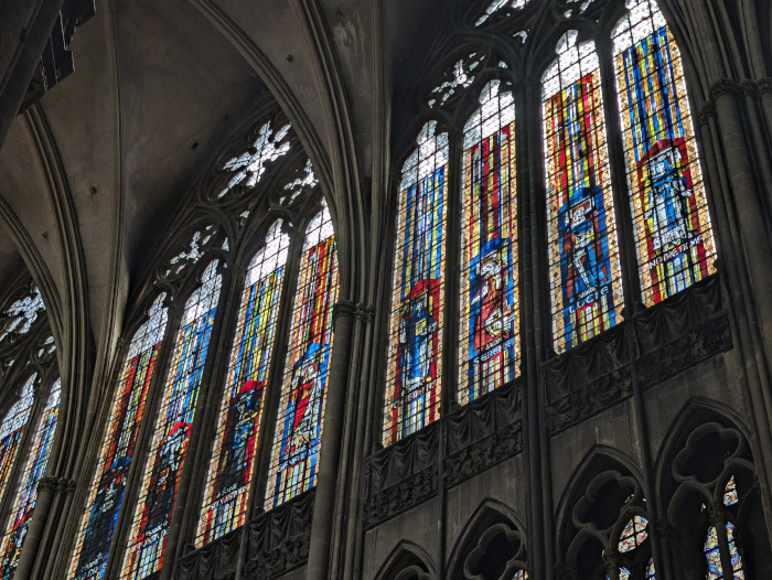Les vitraux de Pierre Gaudin à la cathédrale Saint-Étienne de Metz (1958)