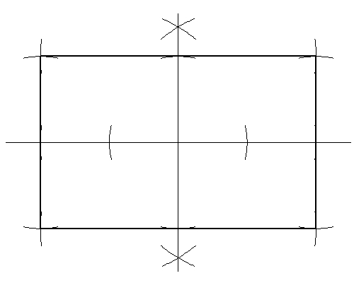 Le tracé d'un rectangle